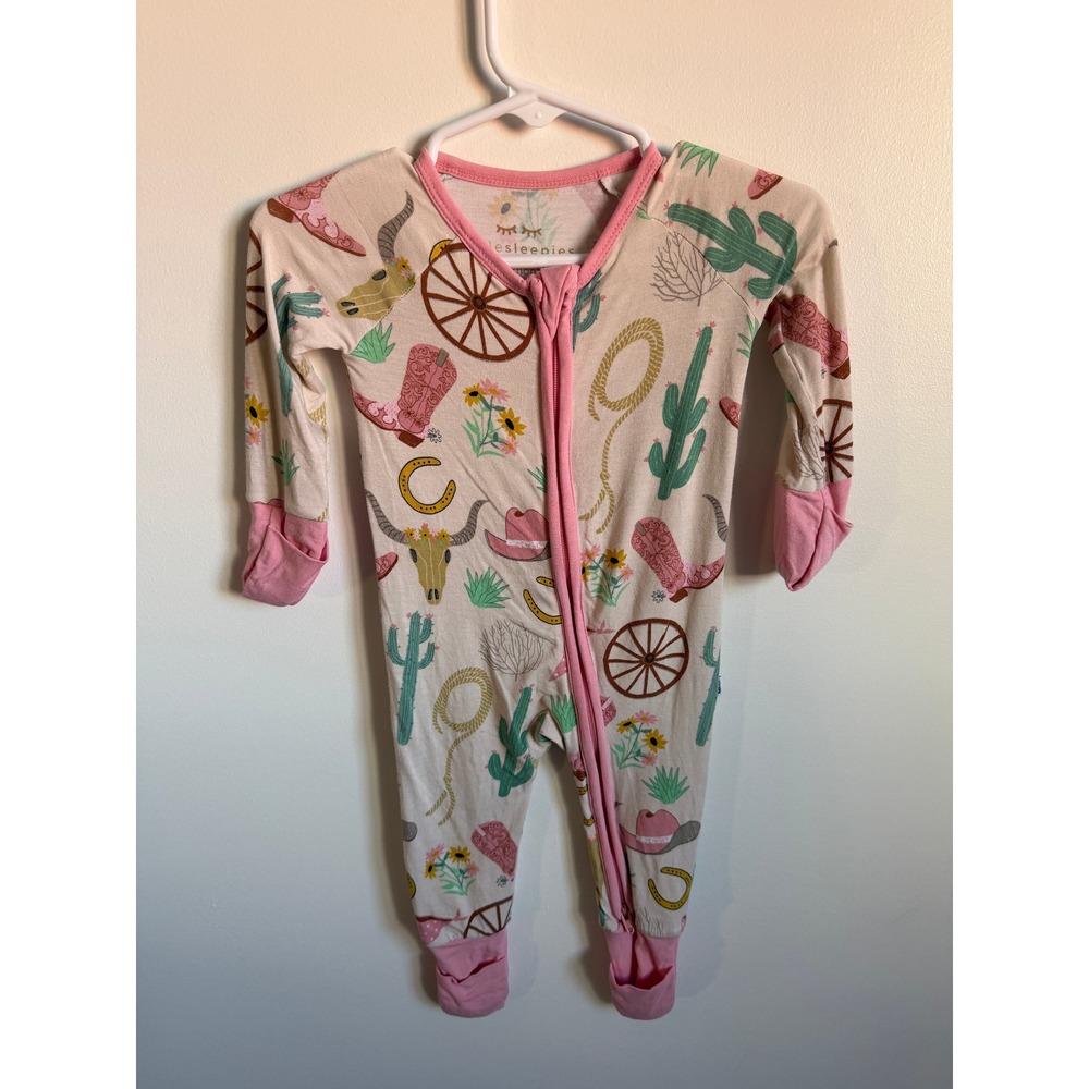 Little Sleepies Ready to Rodeo Bamboo Zippy 0-3 Months
